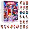 KPOP Demon Hunters Christmas Advent Calendar Blind Box, Acrylic Ornament Set for Christmas Tree Decoration