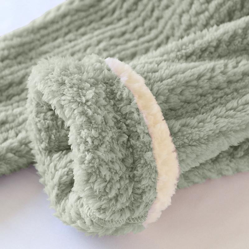 Женские модные флисовые утепленные длинные пижамные брюки