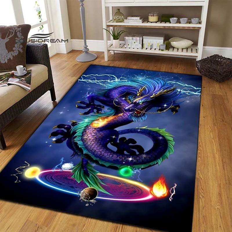 Коврики с темным драконом, модный 3D-печать, фантазийный дракон, гостиная, спальня, большой мягкий ковер, домашний коврик для детской комнаты, напольный коврик