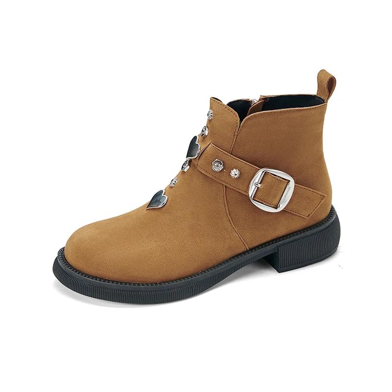 Fashion Brand Ladies Shoes 2024 New Korean Style Fashion Women's Short Boots Comfortable and Versatile Winter Women Shoes Botas De Mujer