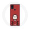 Case - La Casa De Papel - Samsung Galaxy A21S - Soft - Red - Dali Mask