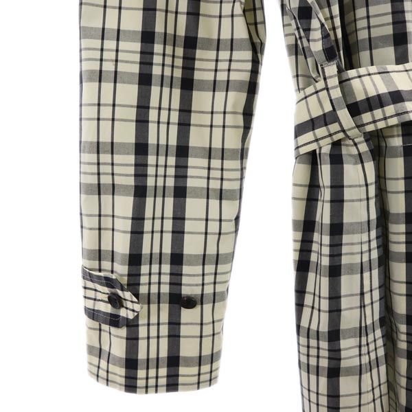 Пальто в клетку N.HOOLYWOOD Белый x черный Мужское Б/У