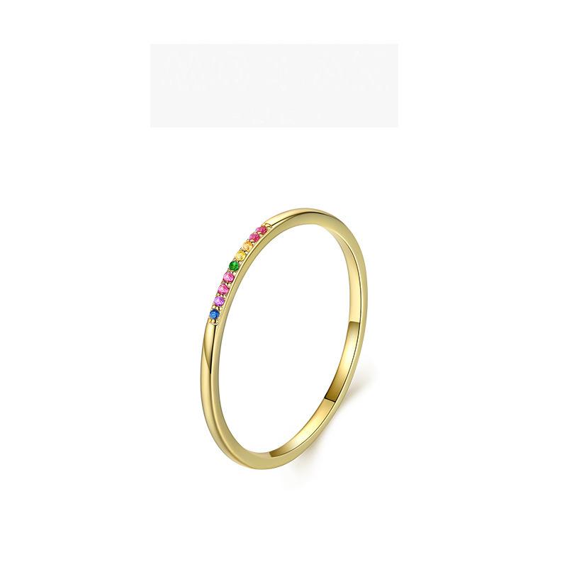 Tancise Classic 925 Sterling Silver Zircon Ring Ladies Jewelry Wedding Promise Party Gift