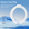Portable Neck Cooling Tube Summer Wearable Neck Cooler Lightweight Reusable Ice Cold Ring Outdoor Heatstroke Prevention Neck Wrap Collar