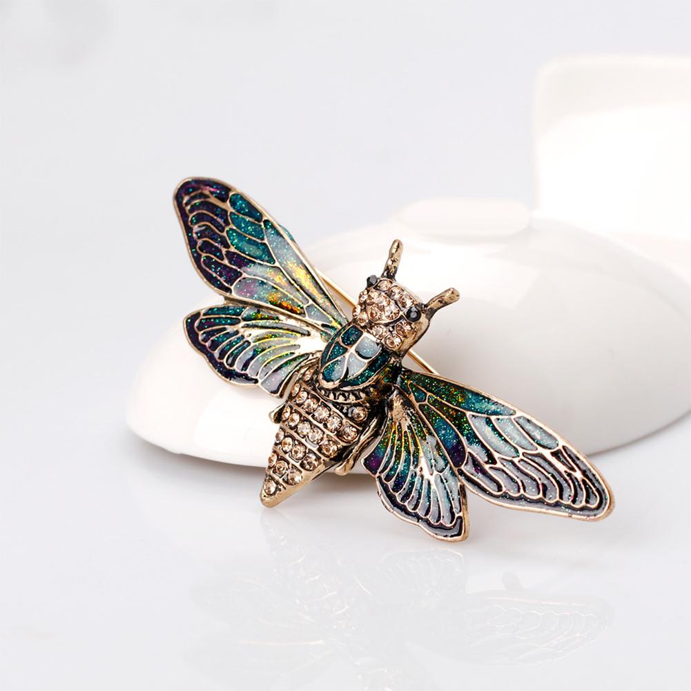 Women Lady New Fashion Epoxy Retro Personality Bee Brooch Clothing Accessories