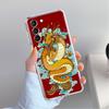 Прозрачный чехол с изображением животного дракона для Samsung Galaxy S22 S20 FE S21 S10 S9 Plus Note 20 Ultra 10 Lite, прозрачный чехол для телефона