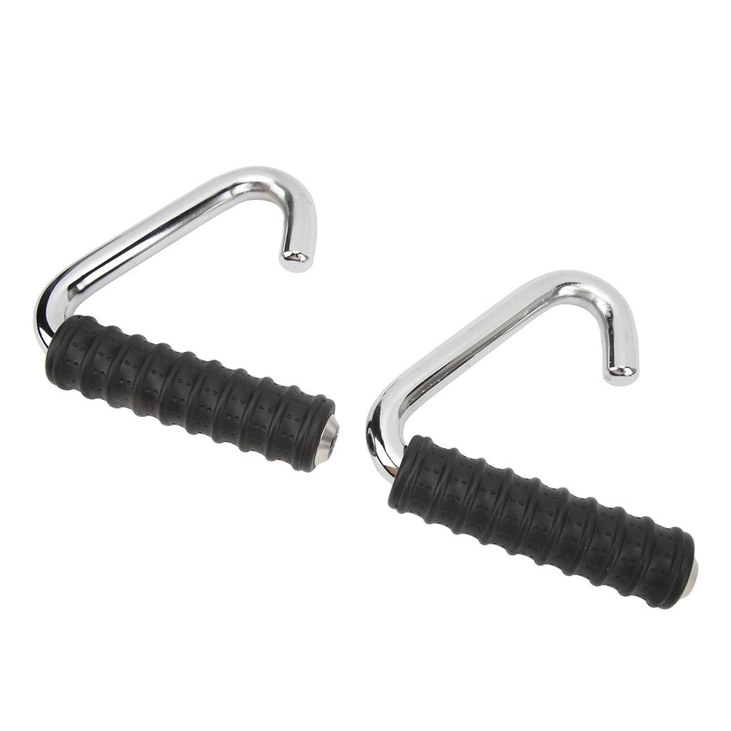 2PCS Pull Up Handles for Men Women Steel TPE C Shaped Gym Resistance Band Handles for Exercise Workout Fitness Training
