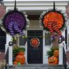 Halloween Pumpkin Witch Wreath Unique Design For Front Door Decor