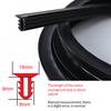 Universal Car Rubber Seal Strips 1.6M U Type Dashboard InsulationSound Car Sealing Strip Car Stickers Auto Interior Accessories