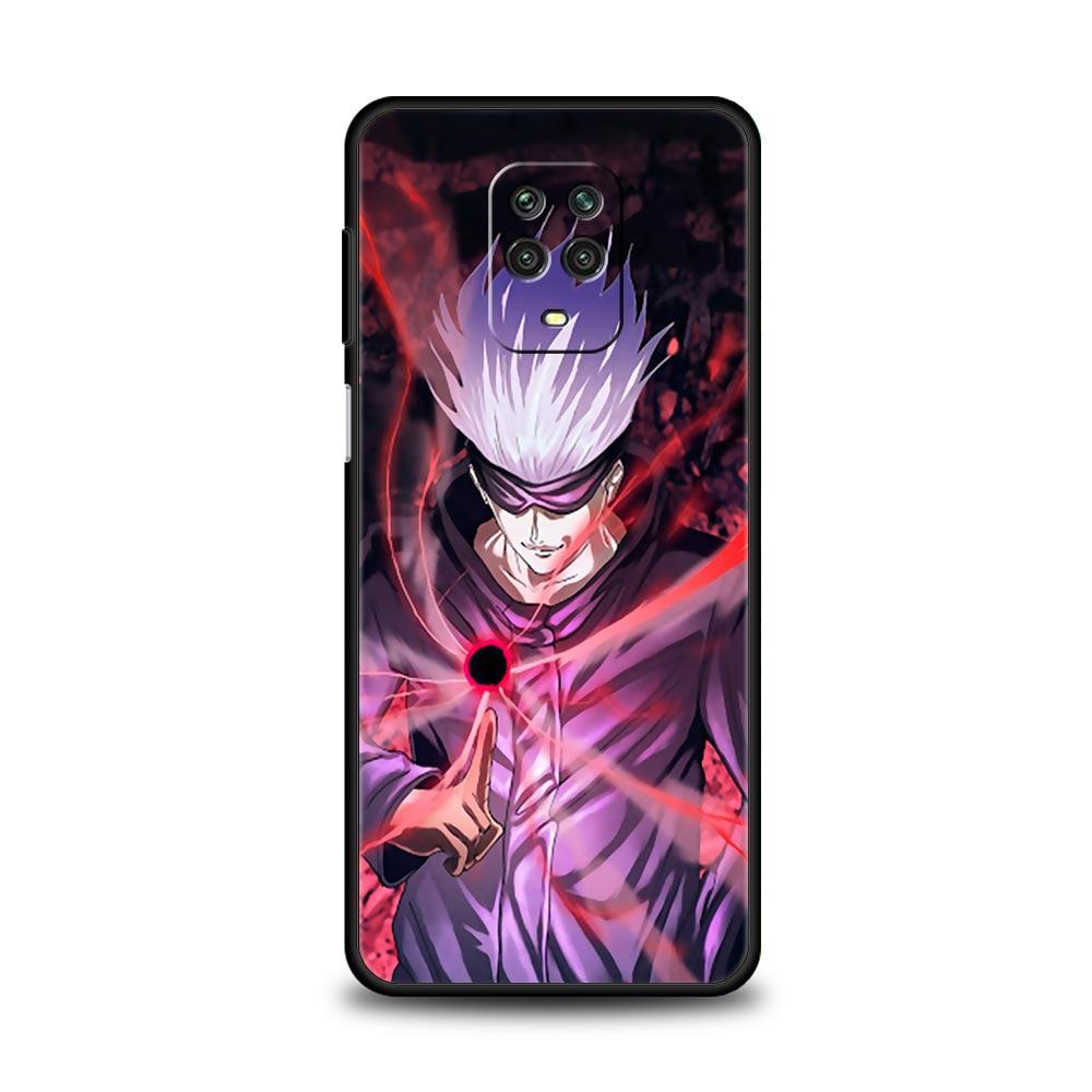 Silicone Case For Xiaomi Redmi Note 10 11 9 8 Pro 9S 8T 9A 9C 9T K50 Soft TPU Back Phone Cover Coque Funda Jujutsu Kaisen Anime