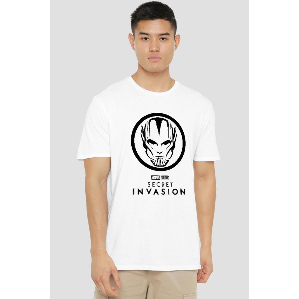 Marvel Mens Secret Invasion Mono Badge T-Shirt