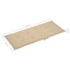 Garden Chairs 6 pcs with Beige Cushions Solid Teak Wood