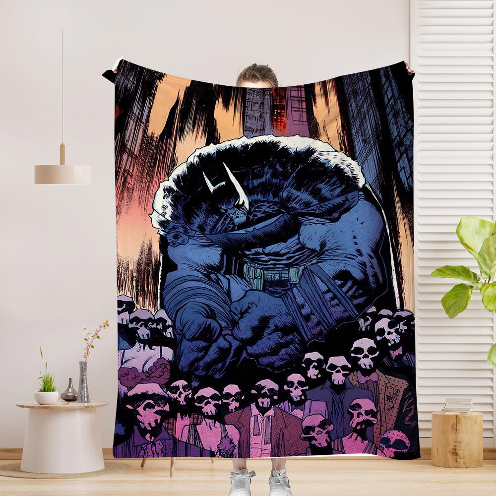 Cartoon Element Series Printed Blanket for Sofa Bed Travel Camping Living Room Office Conditioning Blanket for All Seasons Gifts
