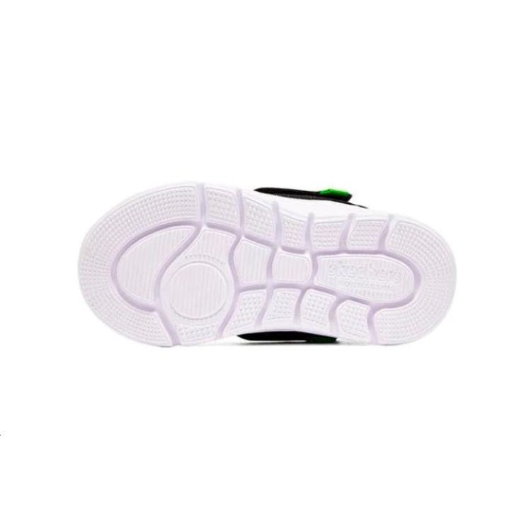 Skechers Удобные Амортизирующие Прочные Низкие Ходячие Ботинки Детская обувь Черный Оранжевый 405218N-BKOR