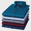 2023 Men's Versatile Stretch Anti-Wrinkle Long-Sleeved Square Collar Business Casual Shirt