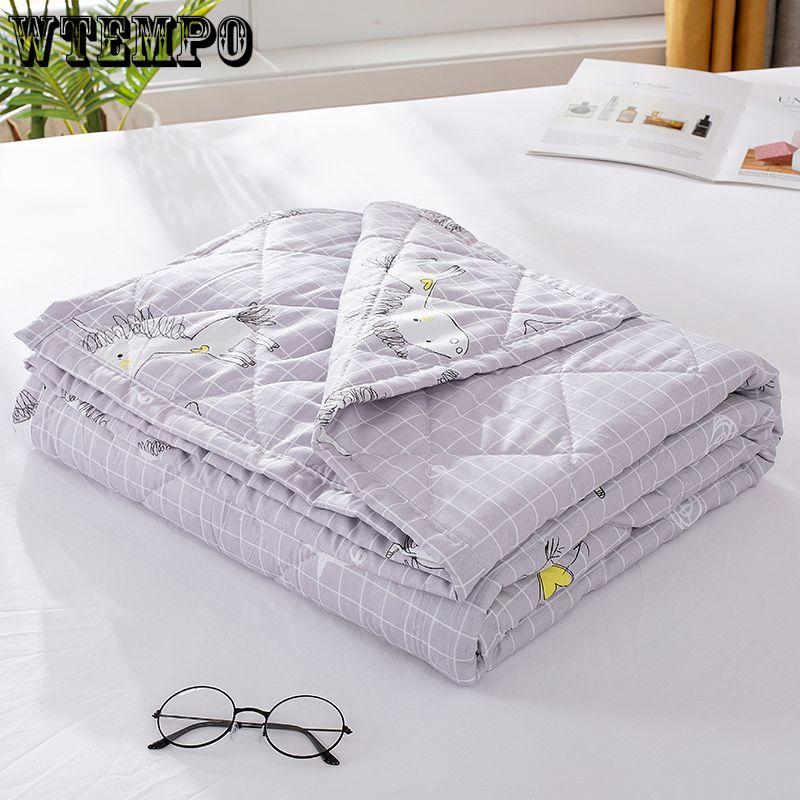 Летнее прохладное одеяло Летнее машинная стирка Кондиционер Весна и осень Одинарное/двойное летнее одеяло