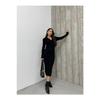 Women's Dress Long Knitwear Winter Polo Collar Lycra Pencil Dress