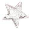 7Pieces Colorful Sequined Star Patches Clothing Craft Materials Fabric Applique For Hairclip And Craft Applications