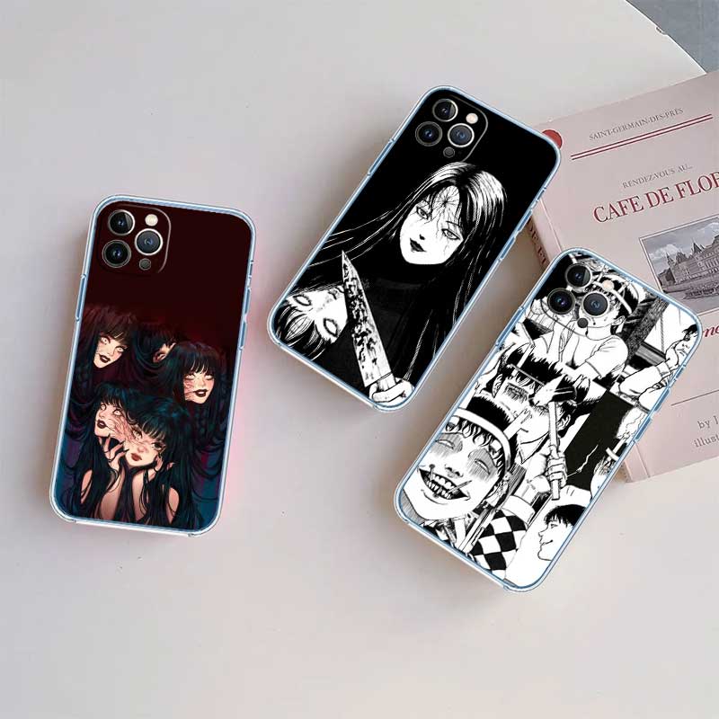 NH35 Junji Ito Tomie Transparent Phone Case for Motorola Moto Edge 20 30 40 50 S30 Fusion Ultra Pro Neo Lite + G200 G23