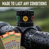 Scope Ranging Stickers for Ballistic Calculation 37 Color-Coded Labels for 100-1000 Yards No-Math Drop Markers for Precision Shoot