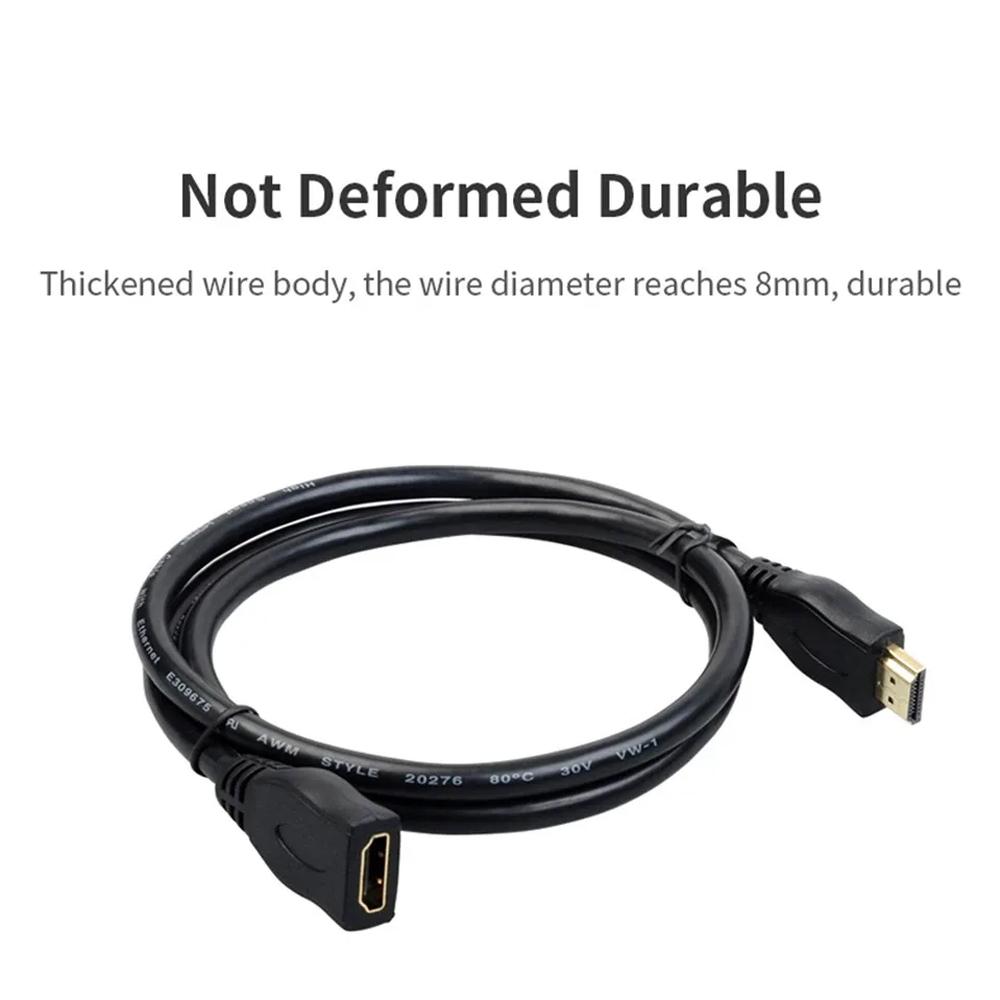 Кабель-удлинитель HDMI-совместимый 1080P Адаптер Папа к Маме Кабель-удлинитель HDMI-совместимый для ТВ-приставки Ноутбука Проектора ПК PS4 3