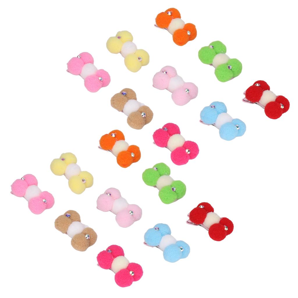 18 шт. банты для волос для собак, милые стильные привлекательные компактные заколки для домашних животных, кошки, собаки