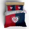 Cagliari logo on stripes. Bedding sets Duvet cover sets Duvet covers Pillowcases(1*Duvet Cover 2*Pillowcases without duvet insert)
