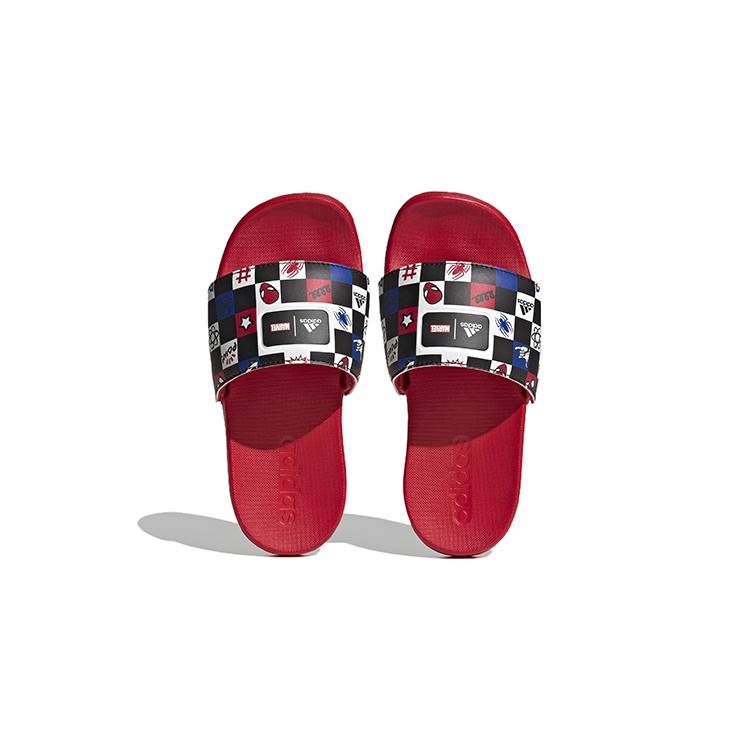 Дети Возраст 3 7 Лет Disney x Adidas Adilette Comfort Удобные Детские Домашние Тапочки Красные HP7758