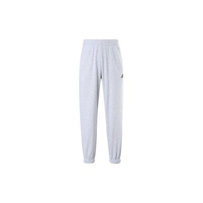 adidas Спортивные спортивные штаны с принтом логотипа и букв, простые, удобные, с манжетами, трикотажные, унисекс, светло-серые JM9115