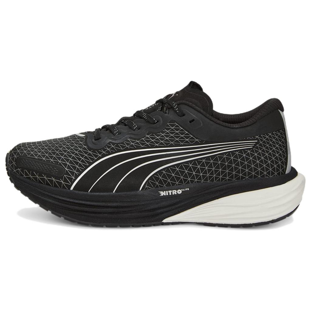 New PUMA Deviate Nitro 2 Wtr 'Black Metallic Silver' Women's 376857-01