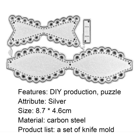 1 комплект, вырубные штампы, дизайн с бантом, многоразовые углеродистые стали, сделай сам, украшение для открытки, трафаретная форма для альбома