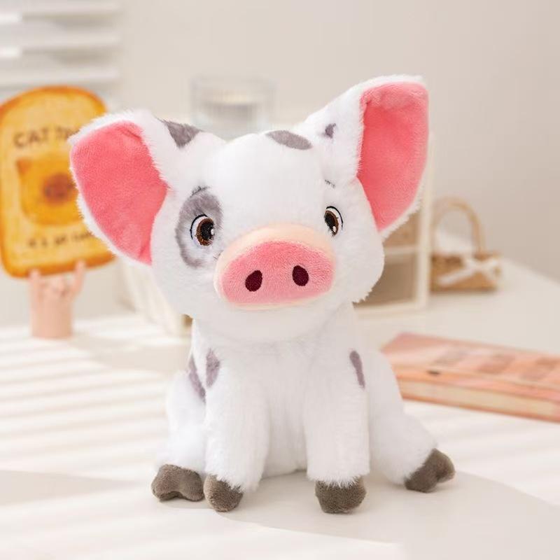 Cute Moana Pig and Rooster Plush Toy, Anime Pig Princess Chicken Plush Animal Companion Sleep Toy, Home Decor, Birthday Gift