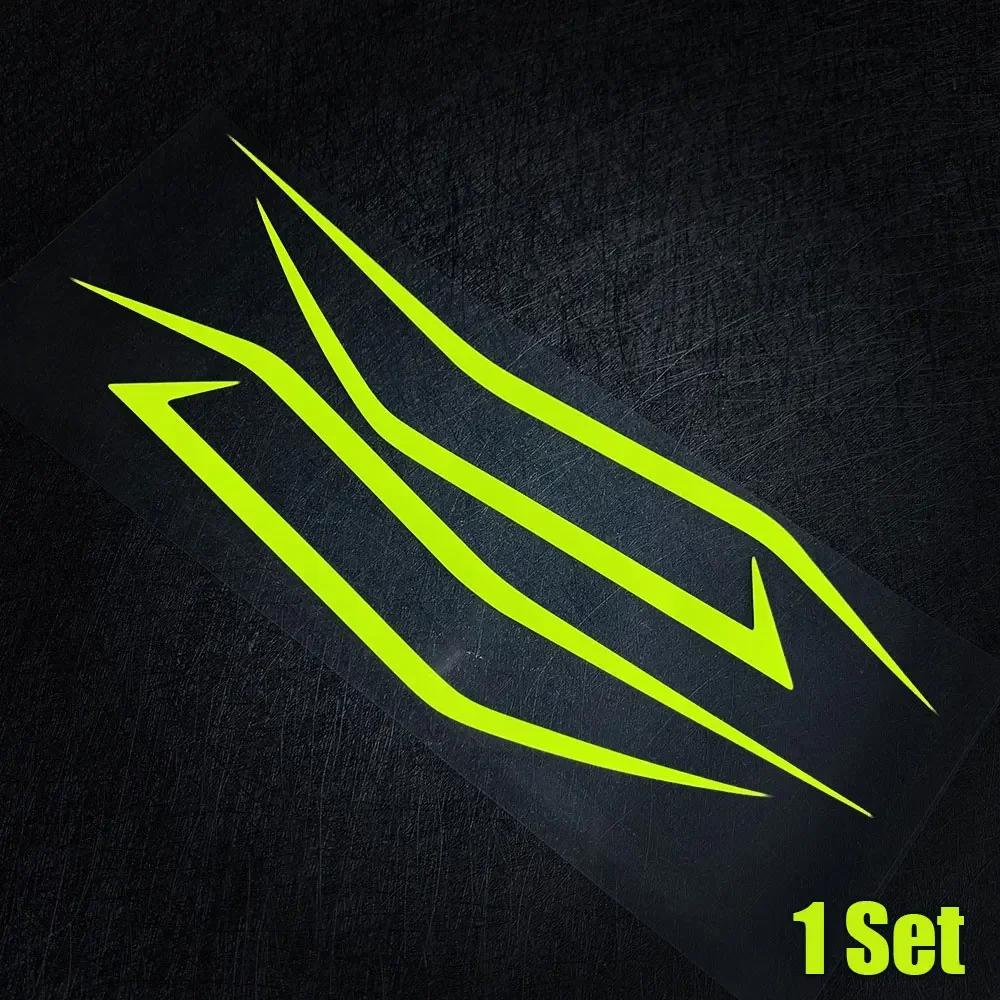 4pcs Motorcycle Reflective Decoration Stripe Headlight Warning Sticker Motorbike Accessories for Kawasaki Ninja NINJA400 H2 H2SX