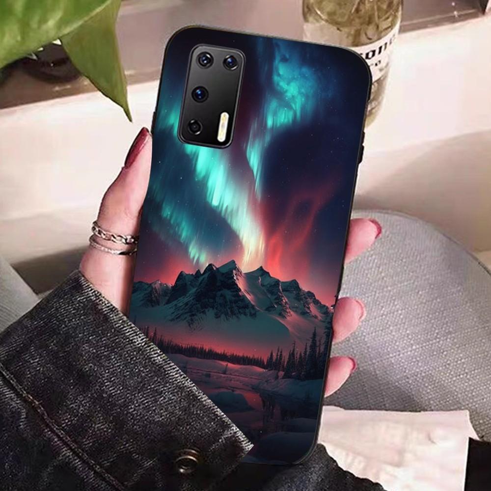 Красивый чехол для телефона с Северным сиянием Для Huawei P 8 9 10 20 30 40 50 Pro Lite Psmart Honor 10 Lite 70 Mate 20lite