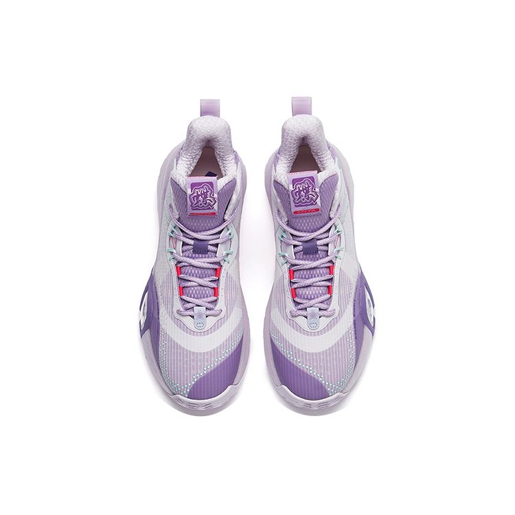 Anta Баскетбольные кроссовки Bubble Bounce прочные нескользящие с низким верхом, мужские кроссовки фиолетовые 112211603Q-2