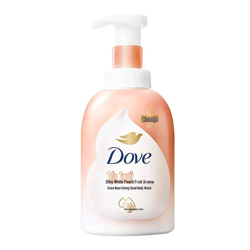 Dove White Peach Foaming Body Wash & Essence Set