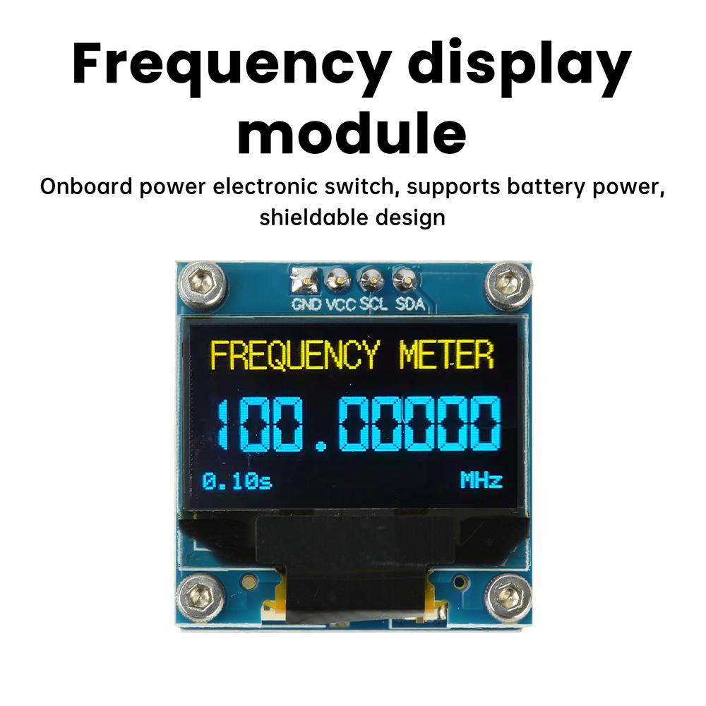 Измеритель частоты от 1 кГц до 100 МГц OLED-дисплей частоты Высокоточный частотомер ДЛЯ РЧ-измерений Радиолюбительская трансиверная радиостанция