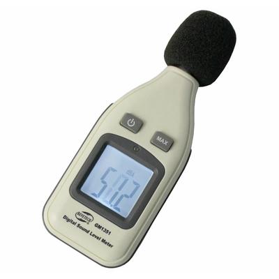 BENETECH GM1351 Цифровой шумомер Измеритель уровня звука Шум дБ Тестер 30-130 дБА ЖК-экран Монитор децибел шума Тестер давления