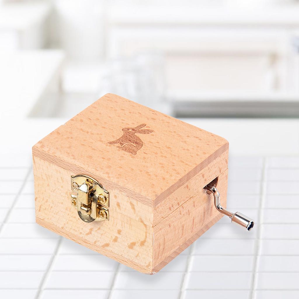 Ручная музыкальная шкатулка Чистая музыка Уникальный узор Изысканная поверхность Естественный спокойный звук для детей