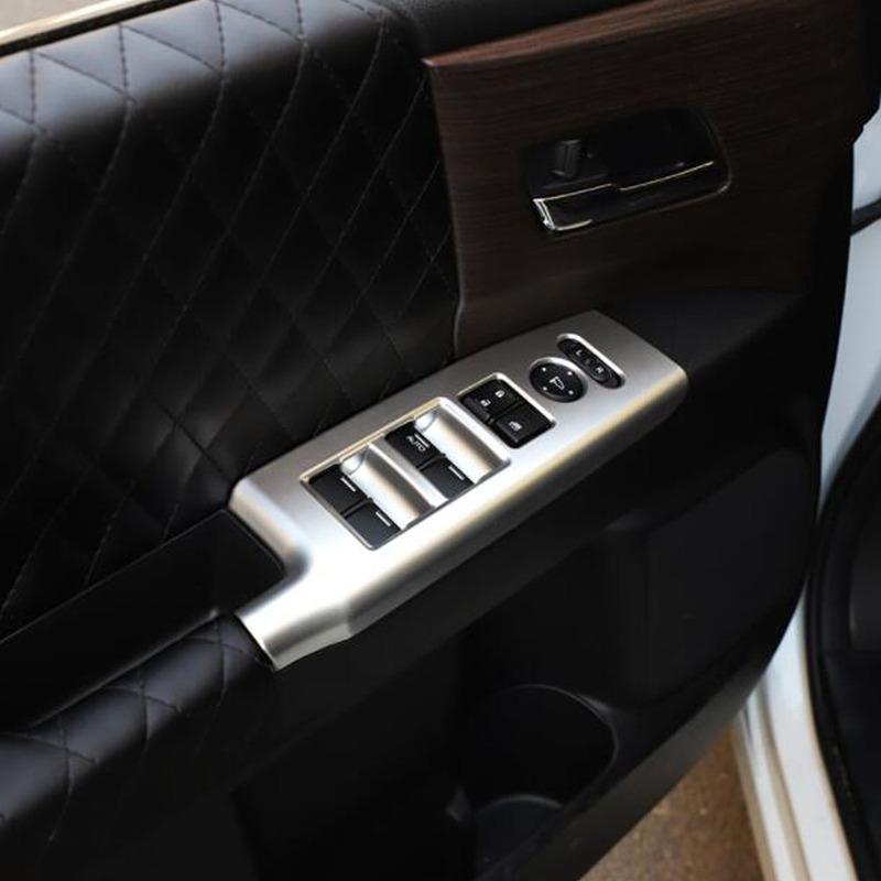 For Honda Odyssey 2024 Car Door Armrest Glass Button Trim Window Switch Panel Covers Stickers Accessories Decoration