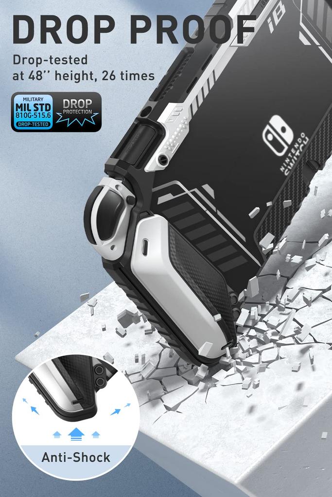 Чехол для Nintendo Switch OLED 2021 Organic EL Модель Ударопрочный TPU Grip Защитный чехол Возможность стыковки Эргономичный Интегрированный Удобный в использовании контроллер