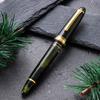 WANCHER Limited Edition SAILOR Original Profit Realo Champagne Dark Green 21K Gold Fountain Pen Special Fine [WANCHER Edition] (F Nib)