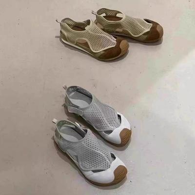 Версия из коровьей кожи~ Уродливый милый нишевый дизайн дышащие и легкие сетчатые сандалии женские 2025 лето новые спортивные сандалии тренд