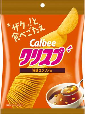 Calbee Crisp Вкус Умами Консоме 45 г х 16 пакетиков Снеки Снеки Картофельные чипсы [Крисп]