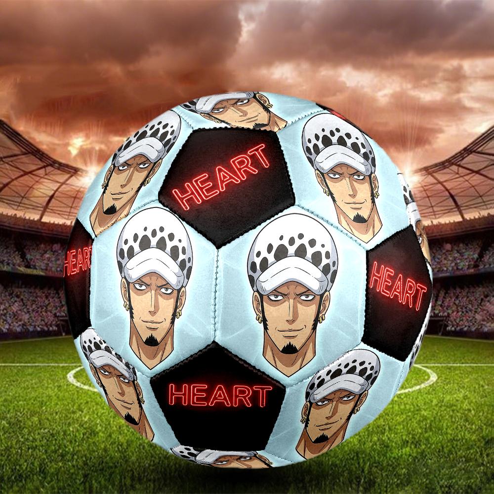 1pc One Piece Football Soccer Ball Size 5 Indoor Soccer Ball Fashion Colorful Backyard Game -Great For Sports Fans Gift HE32
