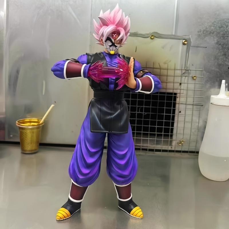 30Cm/11.81Inch Z Figure Zamasu Goku Super Saiyan Pink Anime Figure Pvc Statue Desktop Decoration Collection Model Birthday Gift