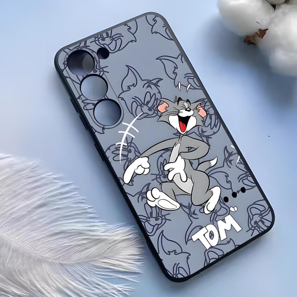Мультяшный Чехол Для Телефона Том И Джерри Для Samsung S25 Ultra S24 S23 S 22 S21 S20 Plus Fe Galaxy A54 A53 A34 A25 A16 A14 A13Чехол