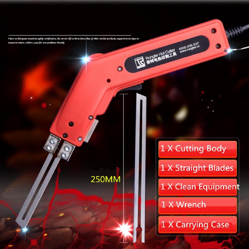 250 Вт Режущие лезвия для пенопласта Различный набор Ручной нагревательный нож Резак Горячий резак Электрический инструмент с нагревательной проволокой для пенопласта