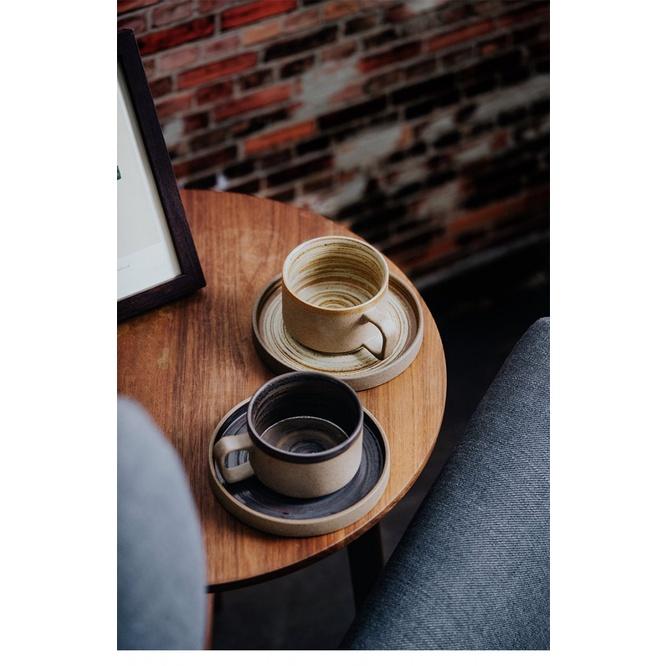 250 мл Японская керамическая кофейная чашка с блюдцем Кружка из грубой керамики Креативная чайная чашка