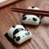 Cute Panda Chopstick Rack Kitchen Table Supplies Ceramic Ware Porcelain Spoon Fork Chopsticks Holder Household Decoration Tools
